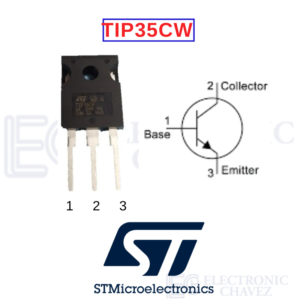 TIP35CW TRANSISTOR NPN 25A-100V | STMicroelectronics