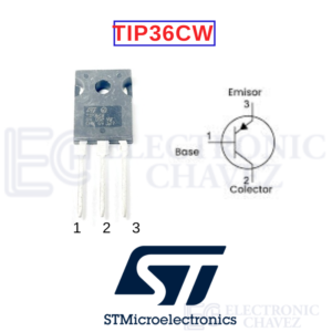 TIP36CW TRANSISTOR PNP 25A-100V | STMicroelectronics