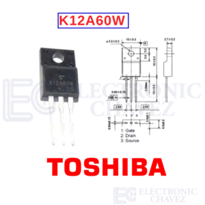 K12A60W MOSFET 11.5A - 600V | TO220F